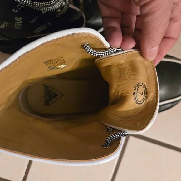 Fluevog Revna Size 7. Black & White F-This F-That platform boot. $200. LIke New - Picture 4 of 4